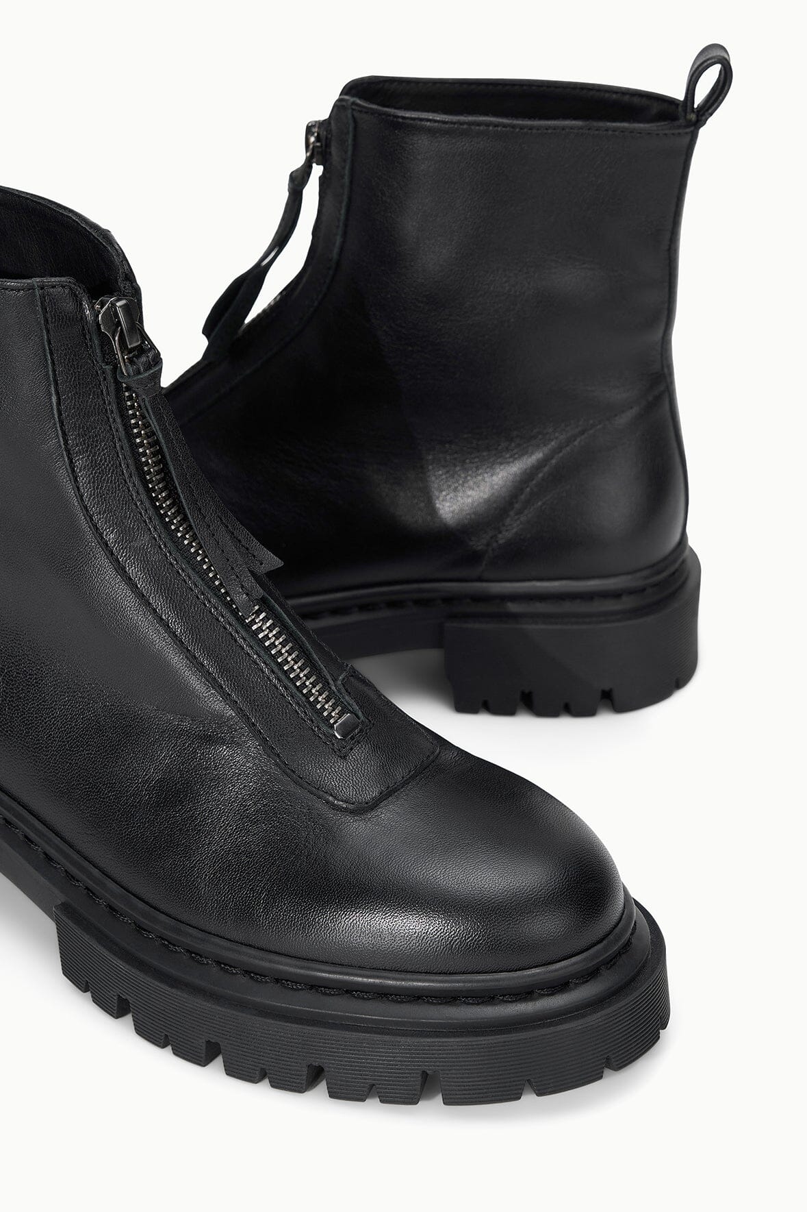 STAUD Shoes Miles Zip Ankle Boot Black