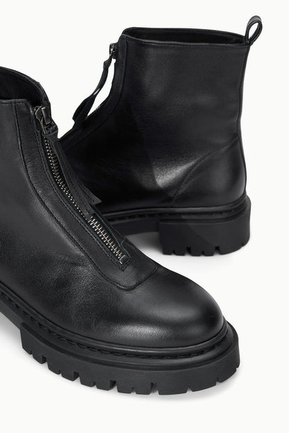 STAUD Shoes Miles Zip Ankle Boot Black