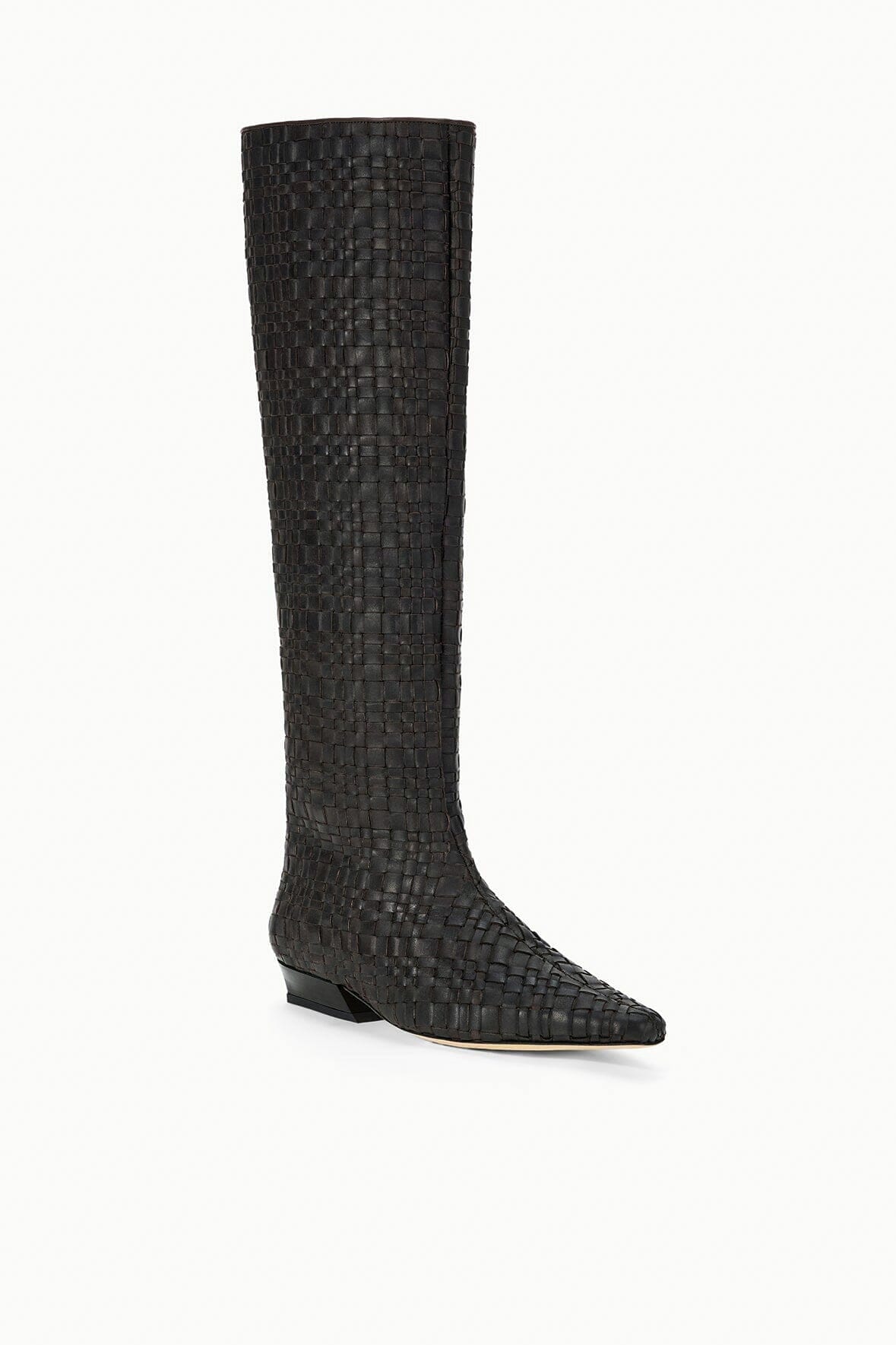 STAUD Shoes Wally Flat Boot Espresso Woven