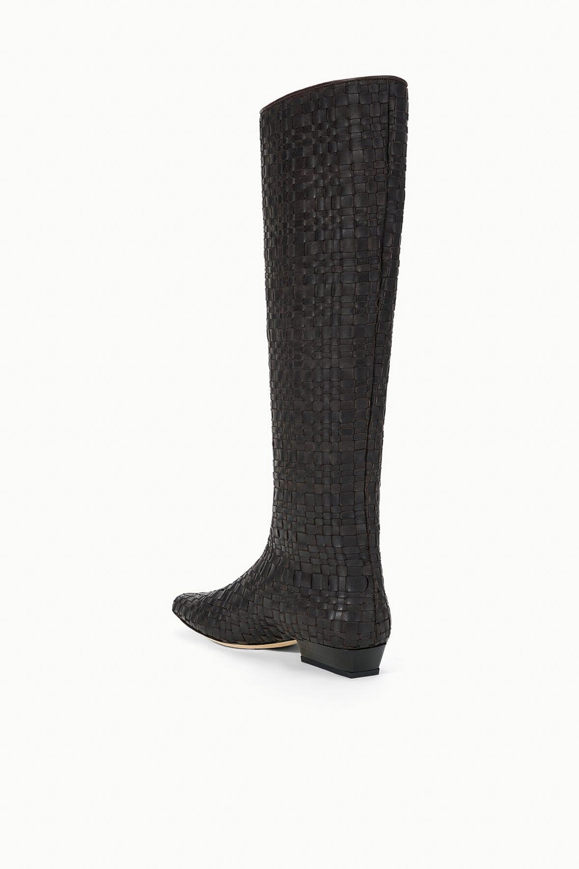 STAUD Shoes Wally Flat Boot Espresso Woven