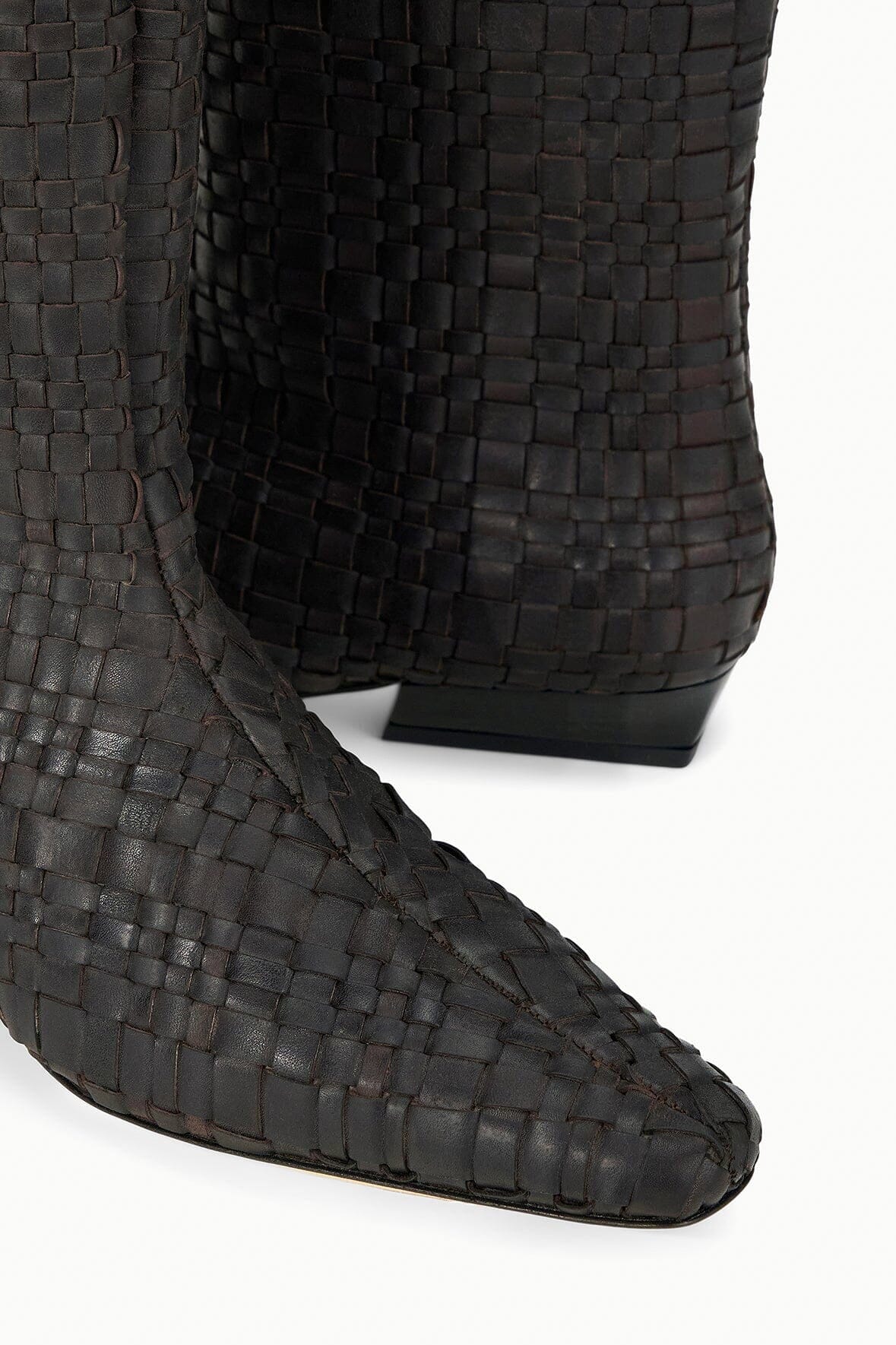 STAUD Shoes Wally Flat Boot Espresso Woven