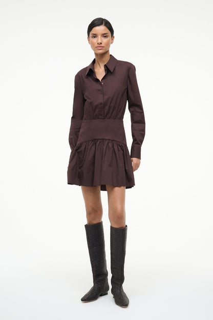 STAUD Shoes Wally Flat Boot Espresso Woven
