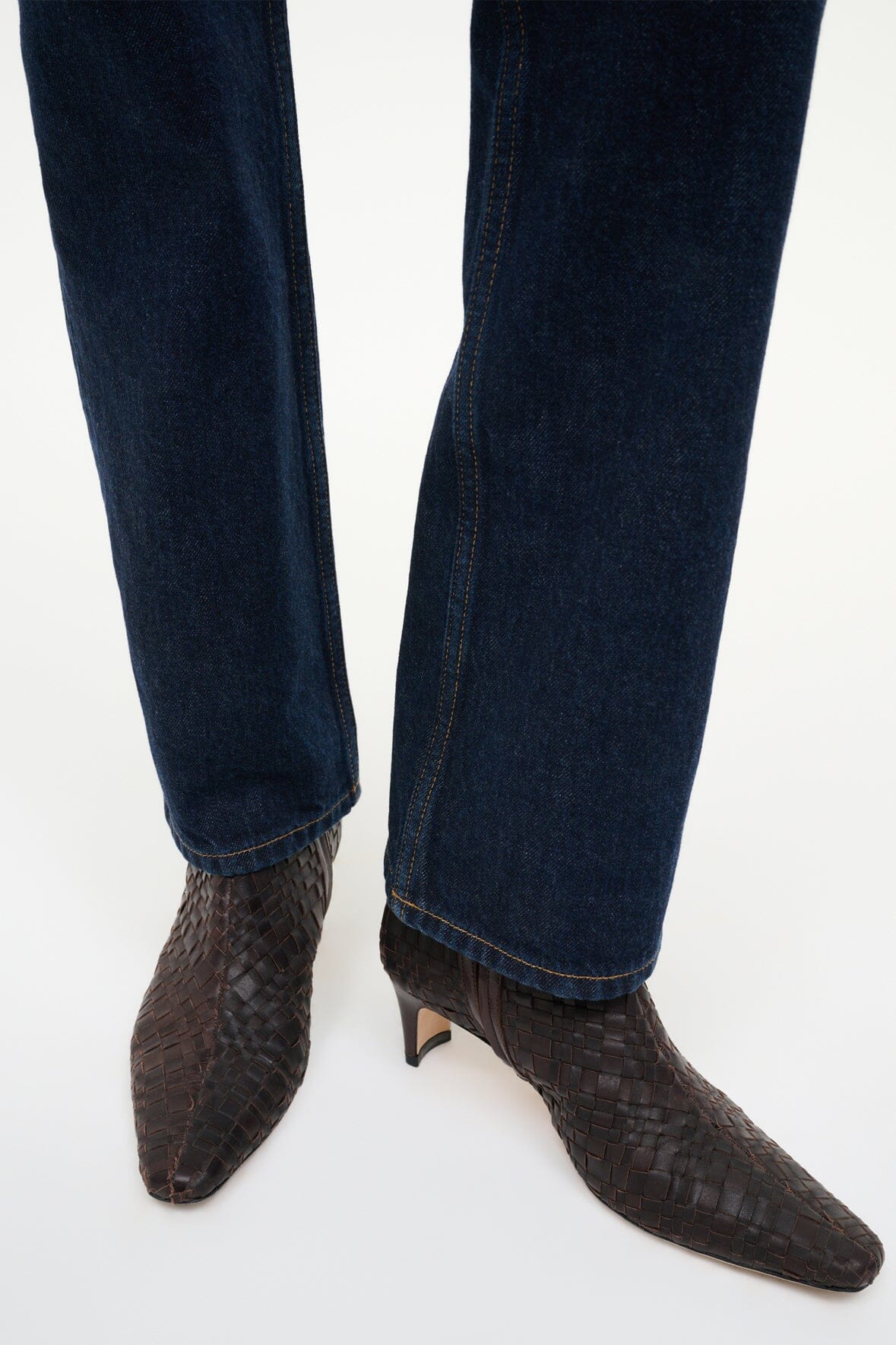 STAUD Shoes Wally Ankle Boot Espresso Woven