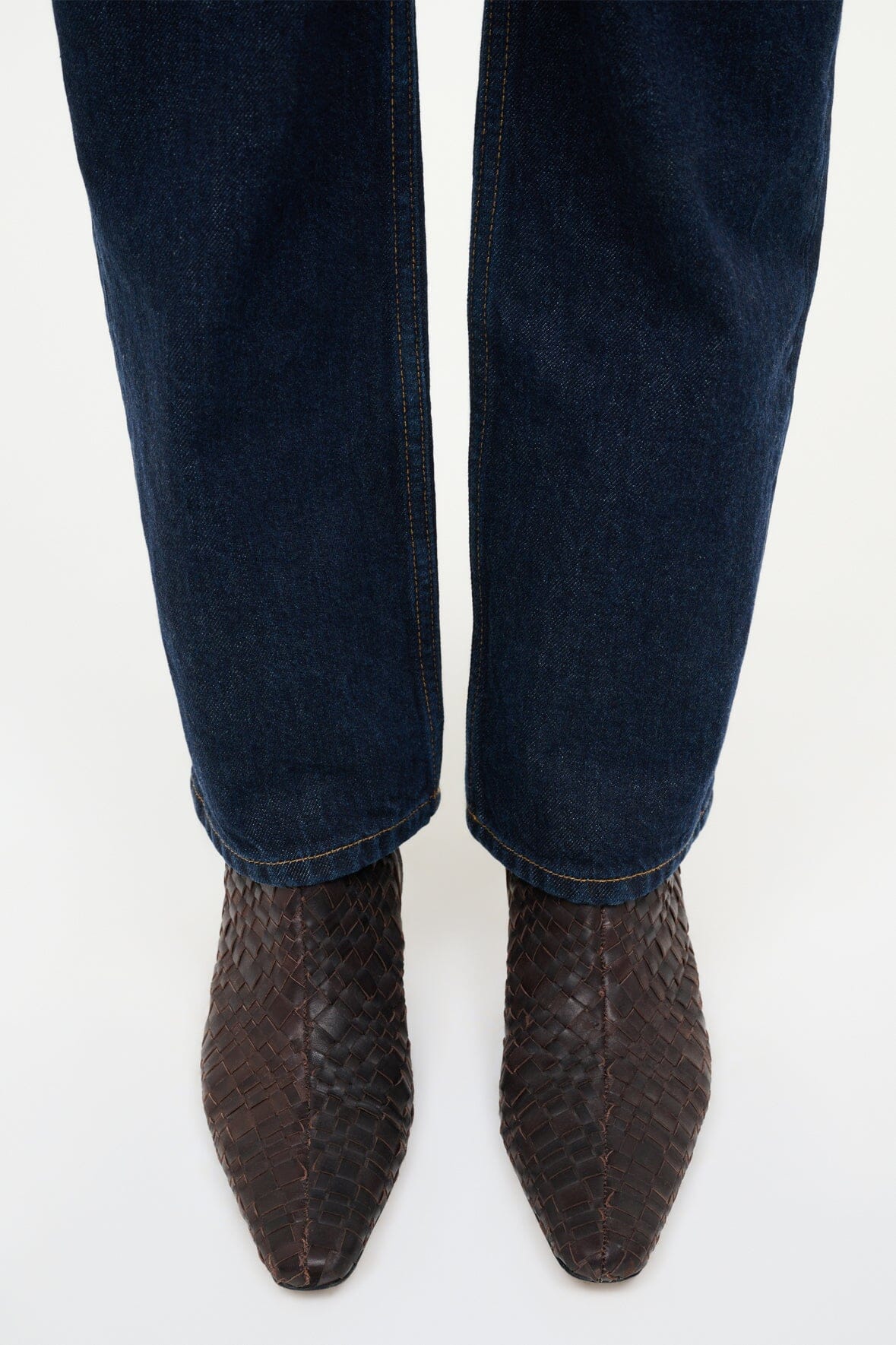 STAUD Shoes Wally Ankle Boot Espresso Woven