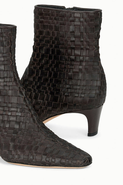STAUD Shoes Wally Ankle Boot Espresso Woven