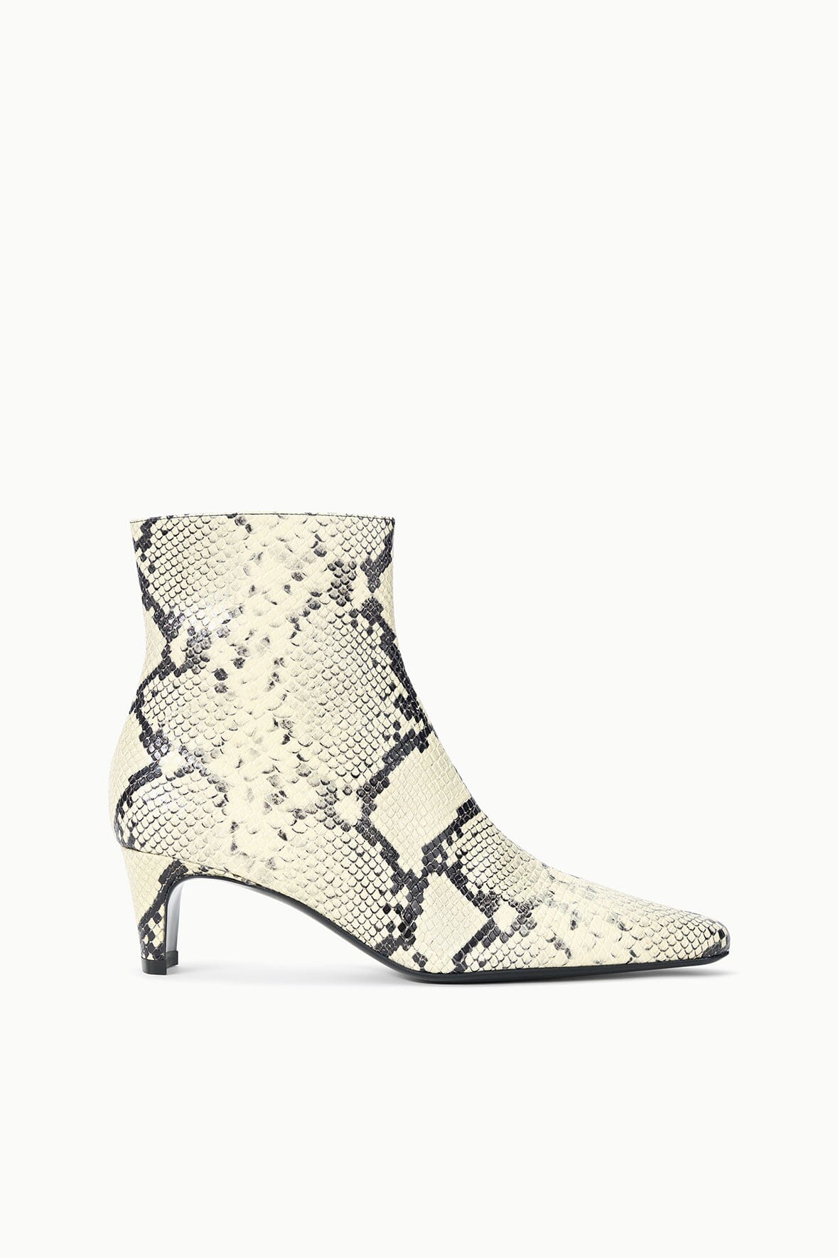 STAUD Shoes Wally Ankle Boot White Snake