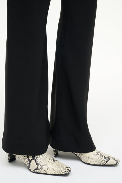 STAUD Shoes Wally Ankle Boot White Snake