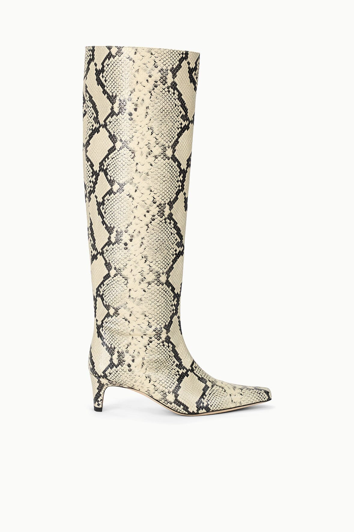 STAUD Shoes Wally Boot White Snake