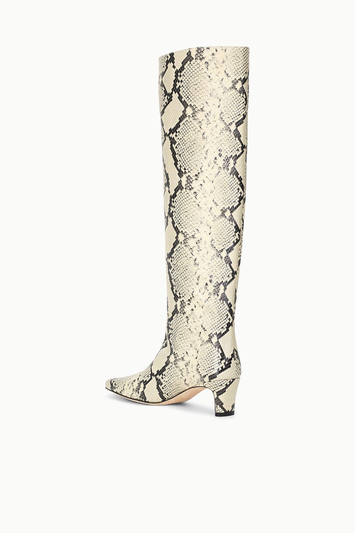 STAUD Shoes Wally Boot White Snake