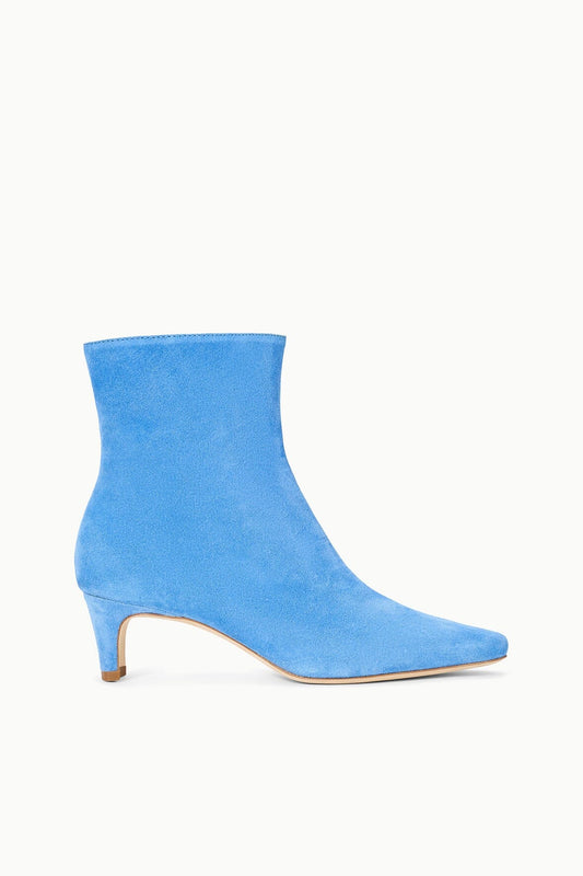 STAUD Shoes Wally Ankle Boot Blue Suede