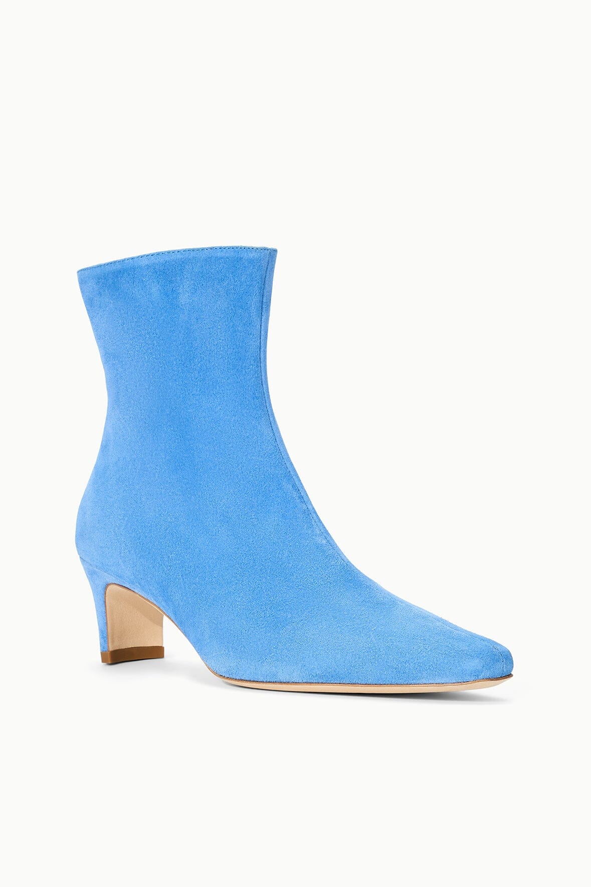STAUD Shoes Wally Ankle Boot Blue Suede