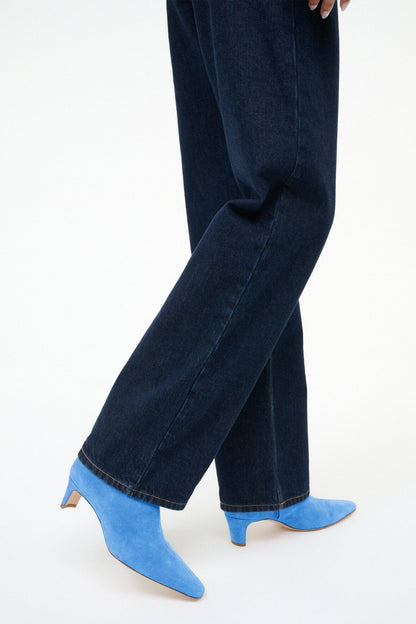 STAUD Shoes Wally Ankle Boot Blue Suede