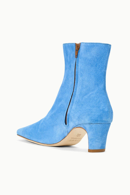 STAUD Shoes Wally Ankle Boot Blue Suede