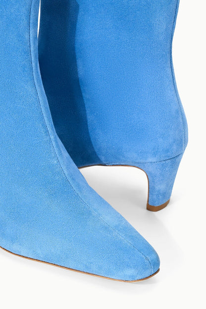 STAUD Shoes Wally Ankle Boot Blue Suede