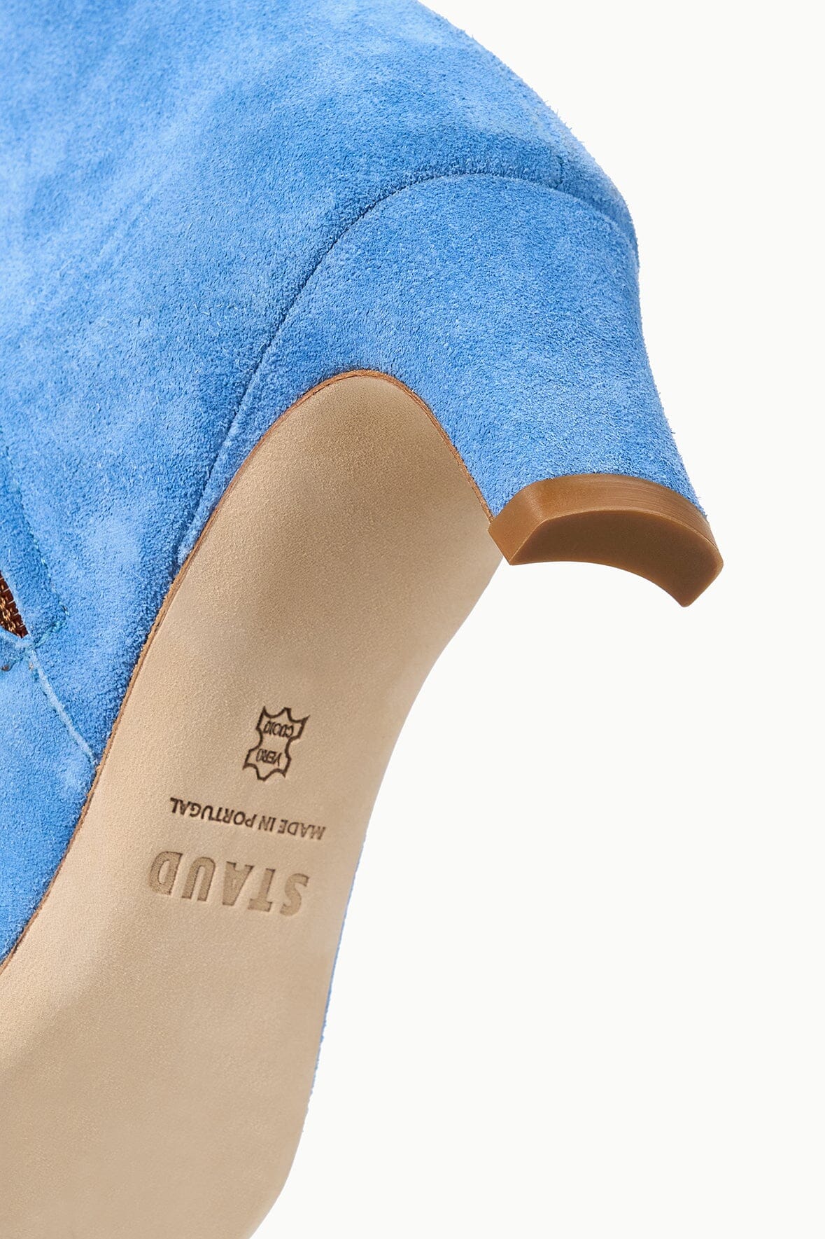 STAUD Shoes Wally Ankle Boot Blue Suede