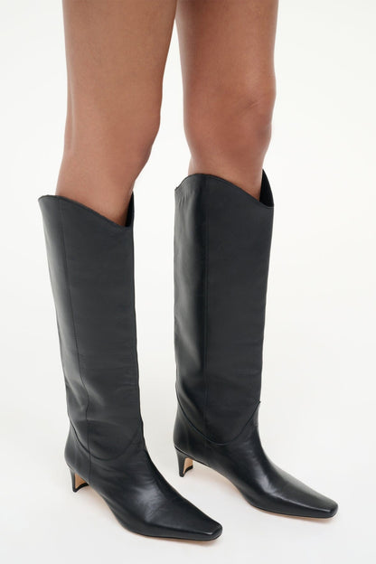 STAUD Shoes Western Wally Boot Black