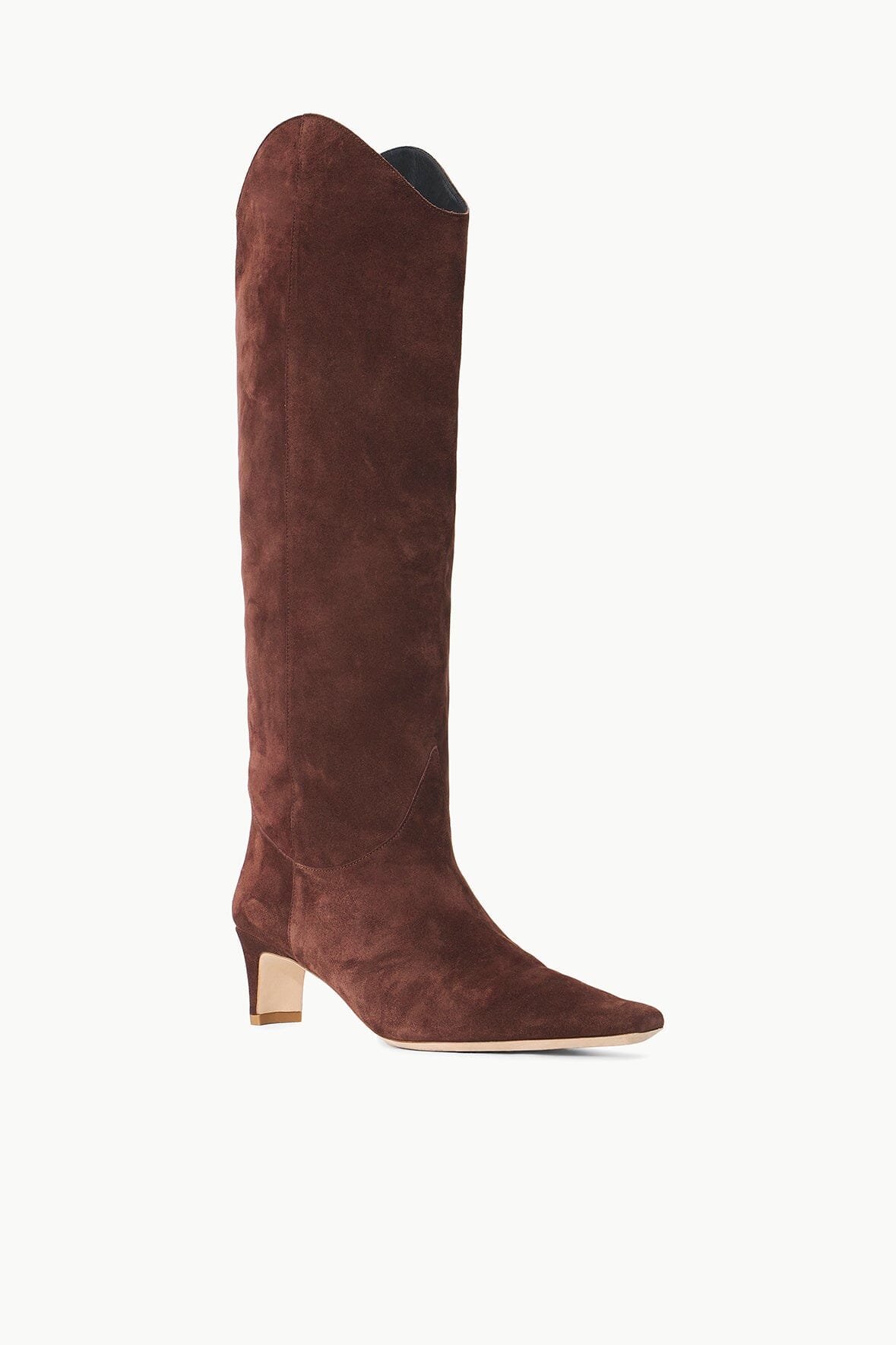 STAUD Shoes Western Wally Boot Mahogany