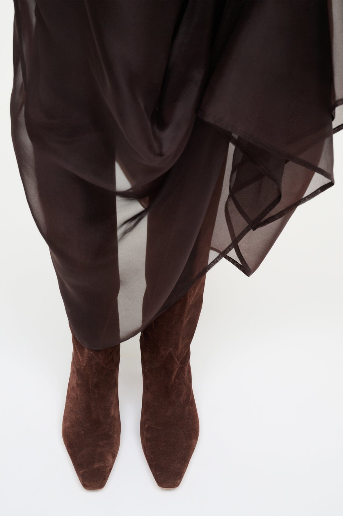 STAUD Shoes Western Wally Boot Mahogany