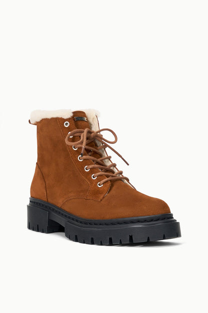 STAUD Shoes Henry Combat Boot Tabac Suede