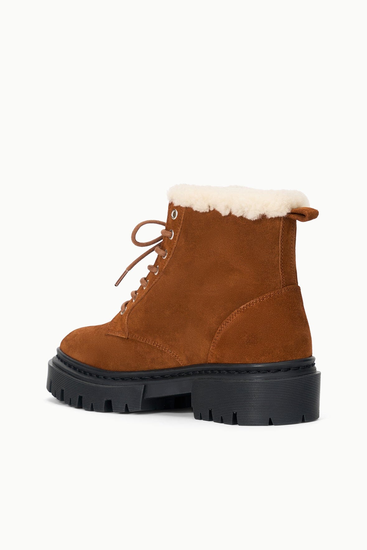 STAUD Shoes Henry Combat Boot Tabac Suede