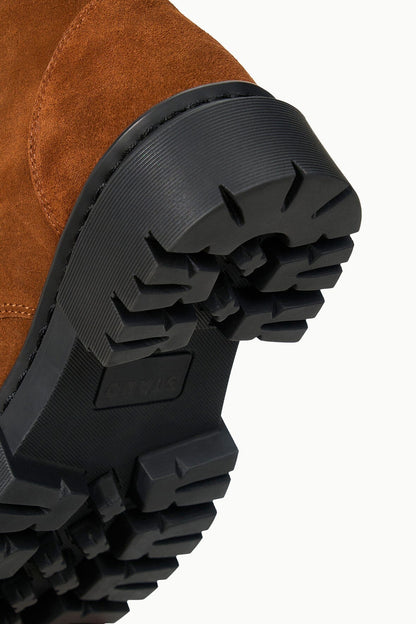 STAUD Shoes Henry Combat Boot Tabac Suede