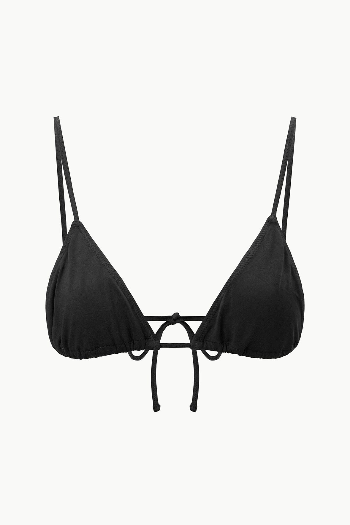 STAUD Swimwear Alexis Triangle Top Black