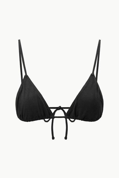 STAUD Swimwear Alexis Triangle Top Black