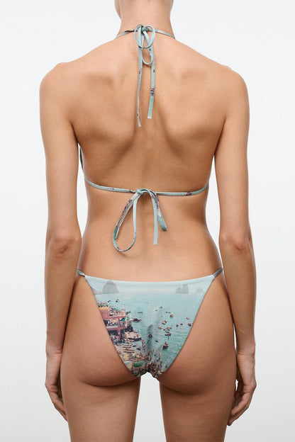 STAUD Swimwear Lido Triangle Bikini Top Endless Summer