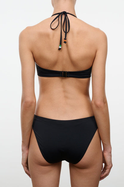 STAUD Swimwear Laird Bikini Top Black