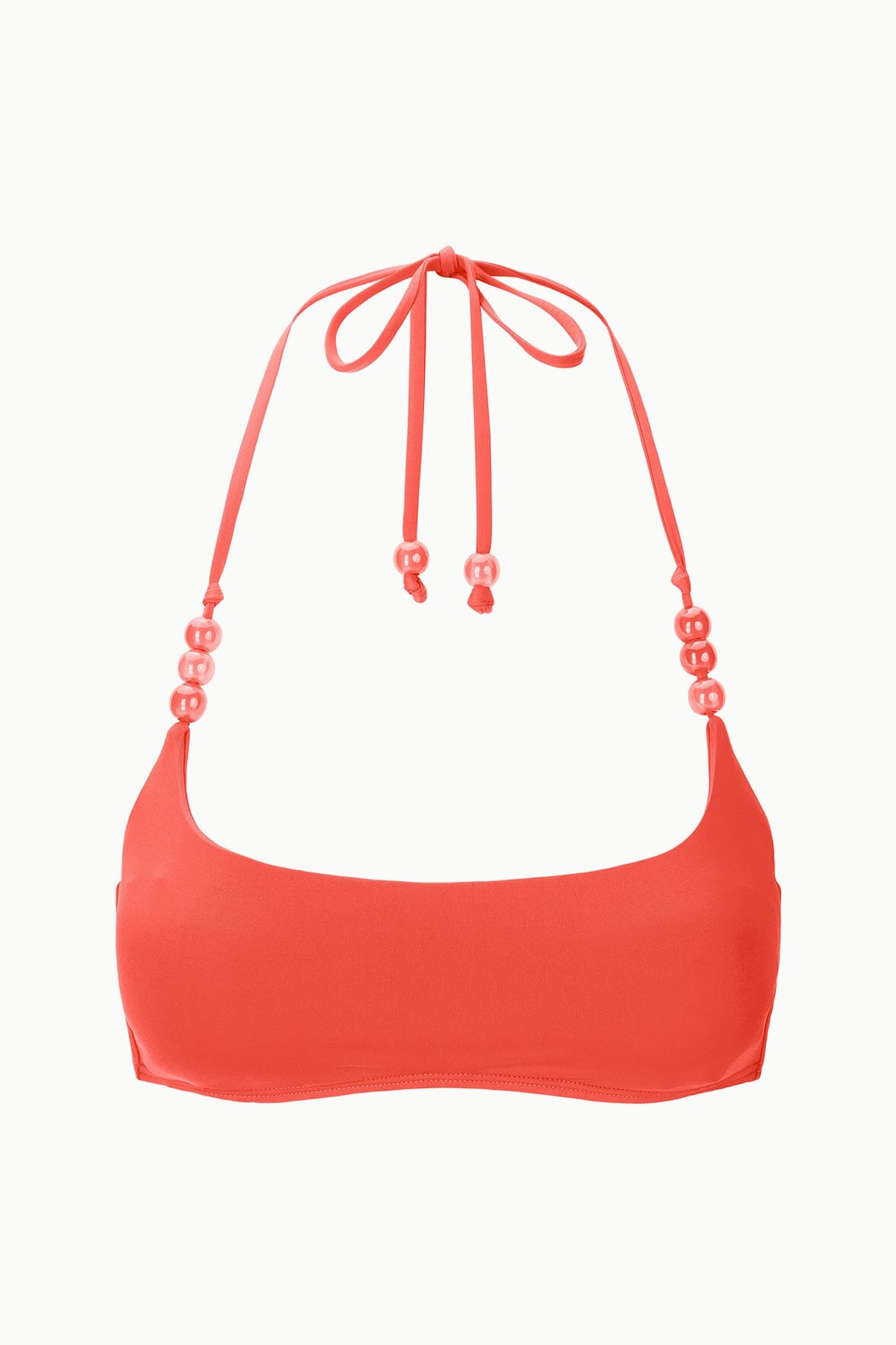 STAUD Swimwear Laird Bikini Top Flame