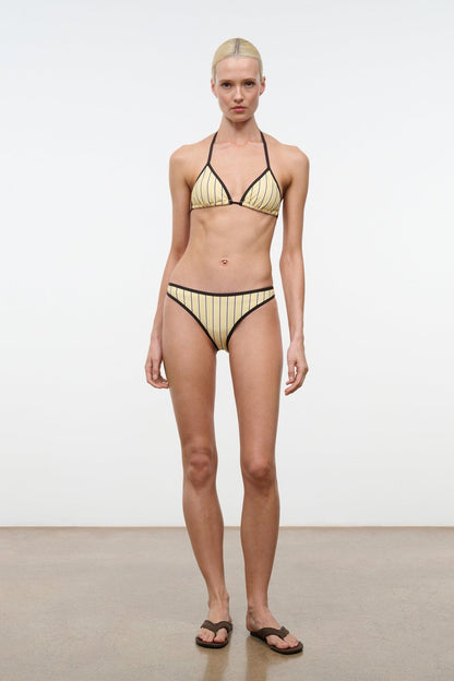 STAUD Swimwear Coto Bikini Bottom Monday Stripe