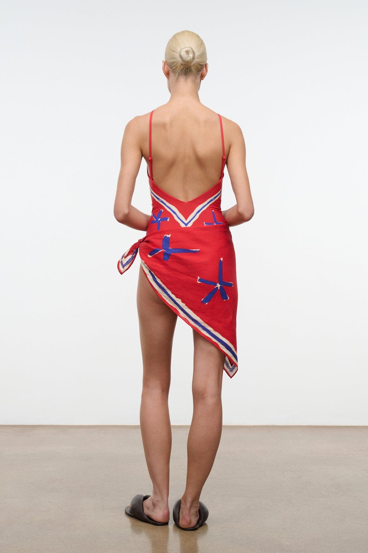STAUD Swimwear Cadence One Piece Painted Foulard