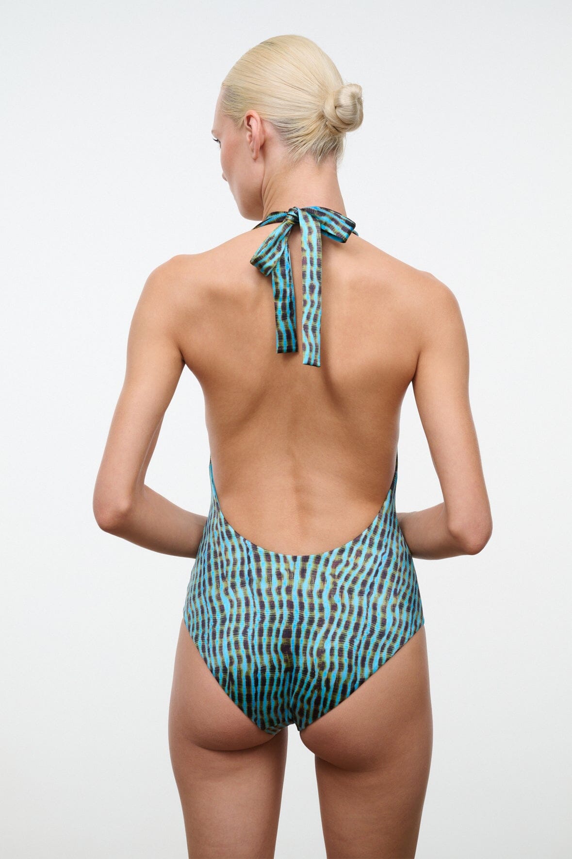 STAUD Swimwear La Jolla One Piece Tidal Shell
