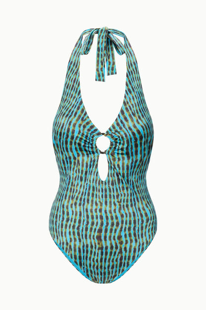 STAUD Swimwear La Jolla One Piece Tidal Shell