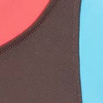 STAUD Swimwear Dolce One Piece Dark Chocolate Multi