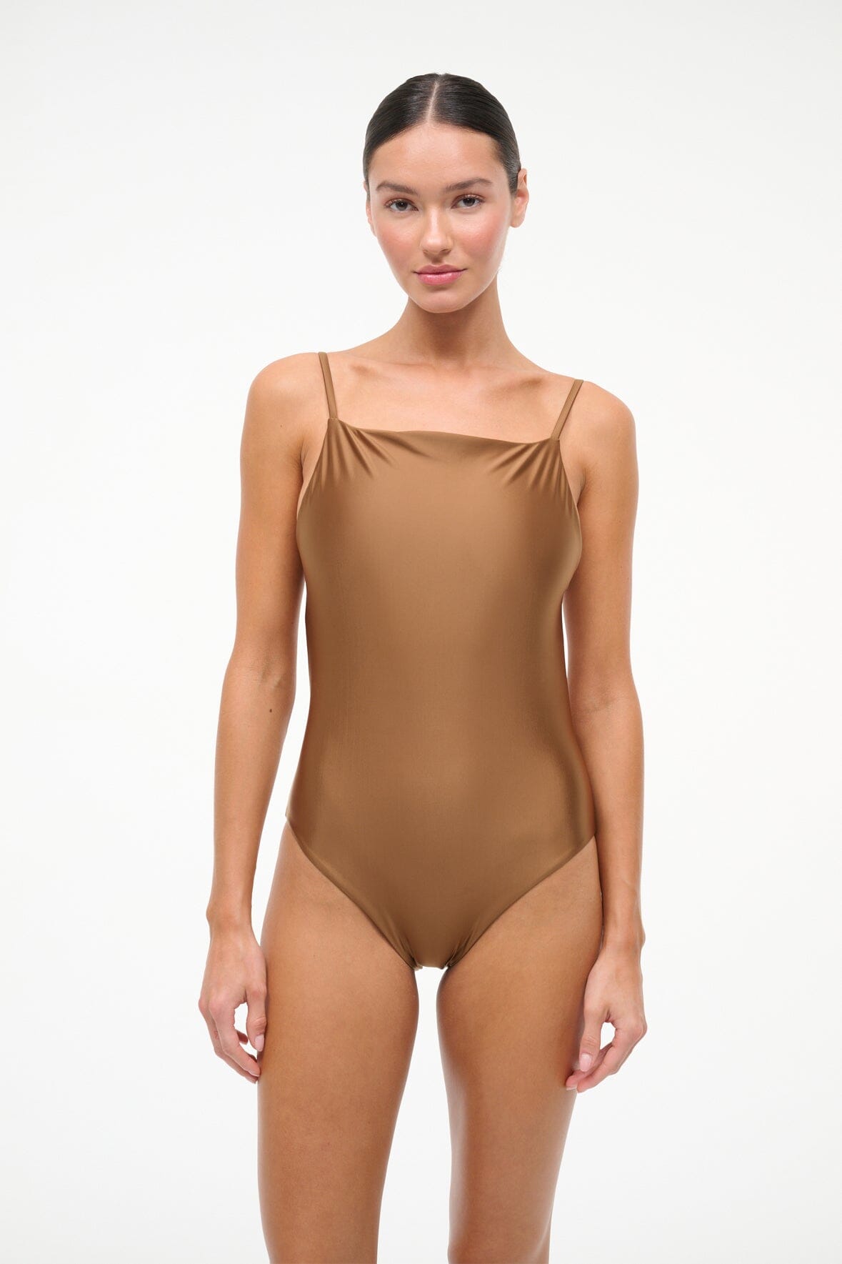 STAUD Swimwear|Sale Claudia One Piece Bronze