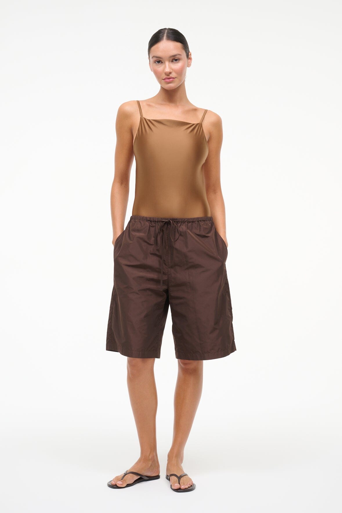 STAUD Swimwear|Sale Claudia One Piece Bronze