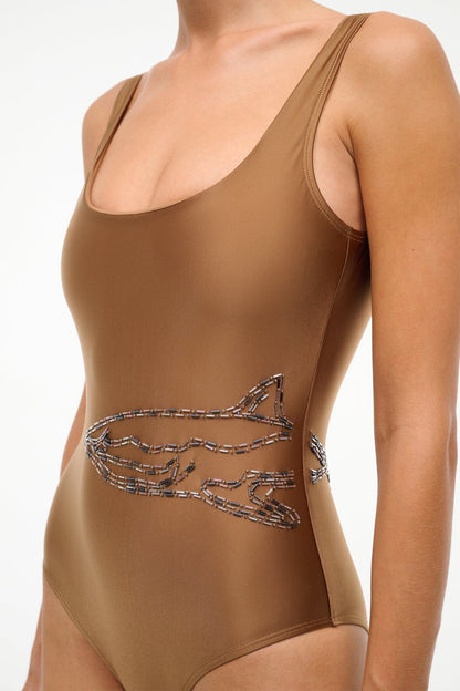 STAUD Swimwear|Sale Lea One Piece Bronze