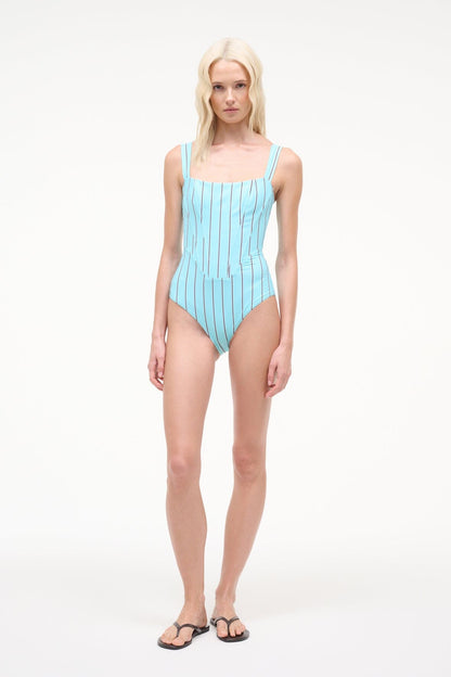 STAUD Swimwear|Sale Adelaide One Piece Blue Toile