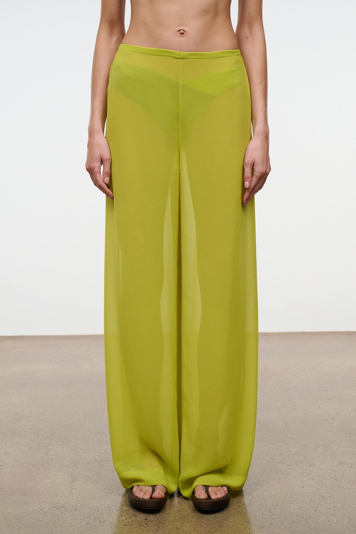 STAUD Swimwear Stroll Pant Citron