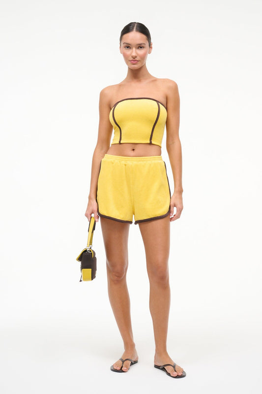STAUD Swimwear Cruise Bandeau Sunshine