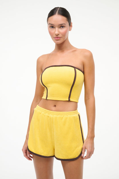 STAUD Swimwear Cruise Bandeau Sunshine