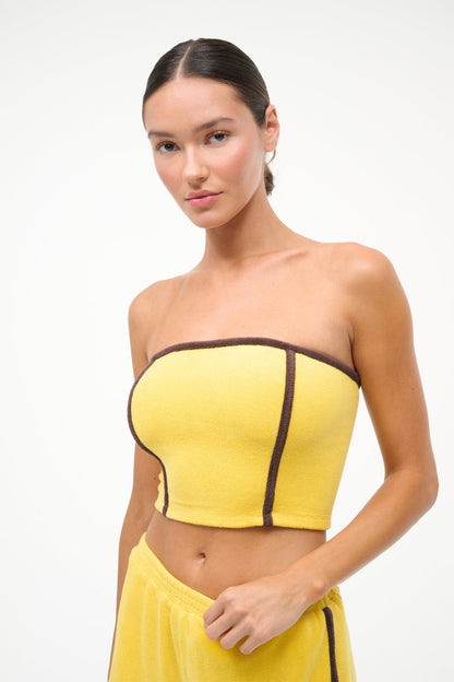 STAUD Swimwear Cruise Bandeau Sunshine