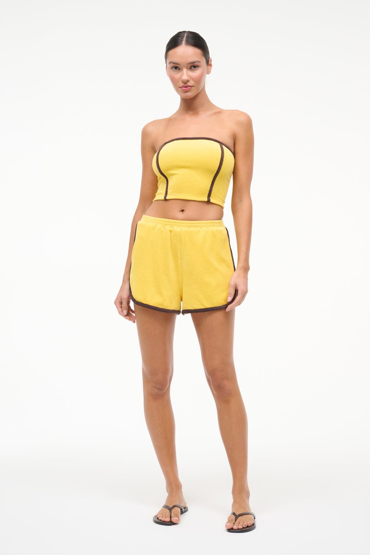 STAUD Swimwear Cruise Bandeau Sunshine