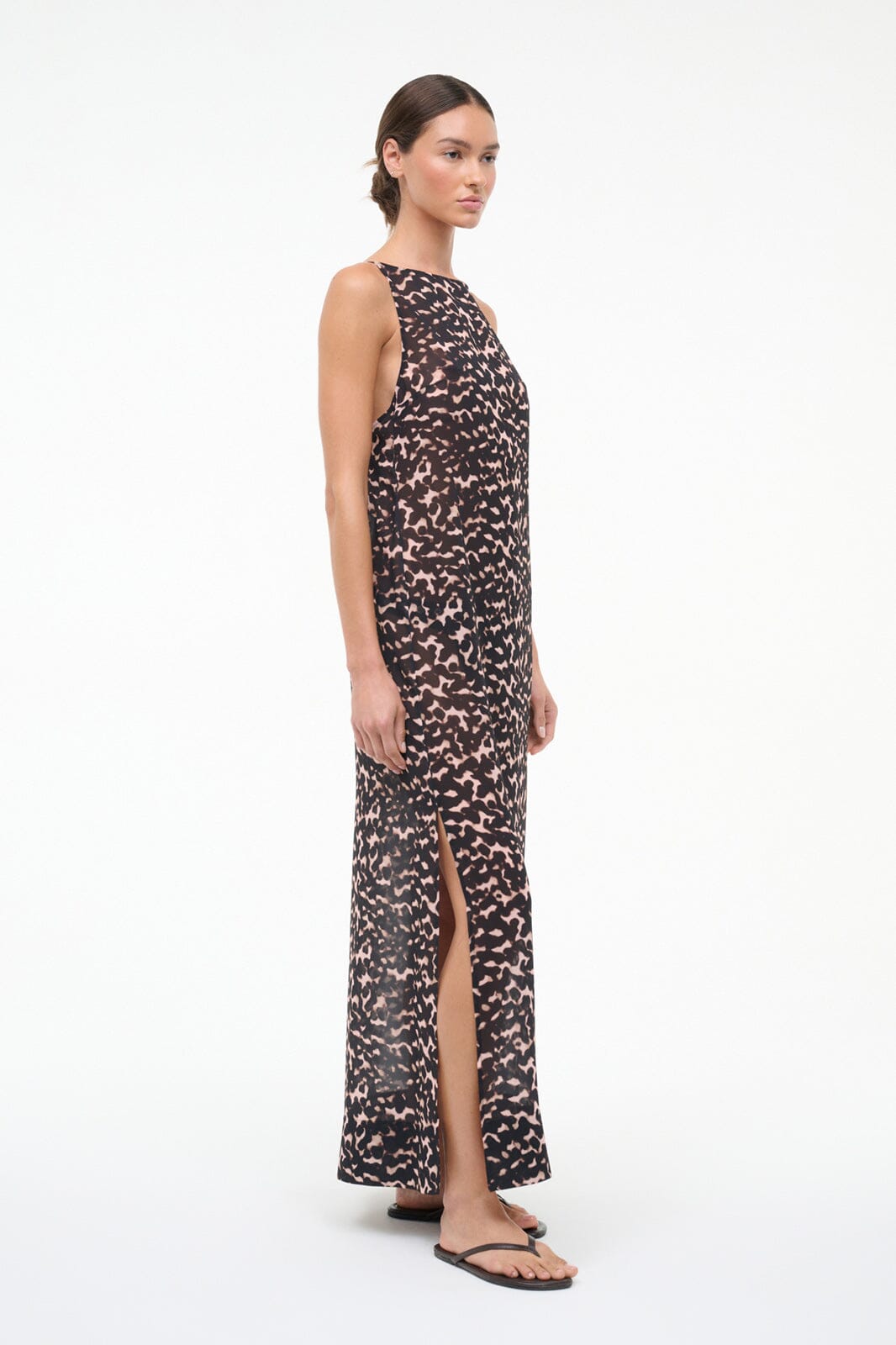 STAUD Swimwear Yuca Dress Tortoise