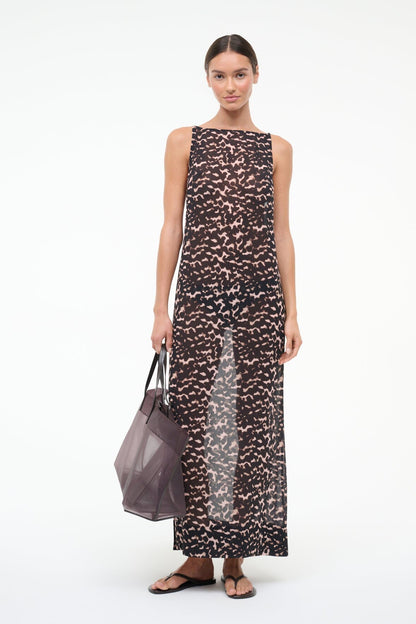 STAUD Swimwear Yuca Dress Tortoise