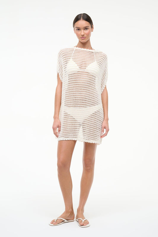 STAUD Swimwear Oriya Dress Ivory