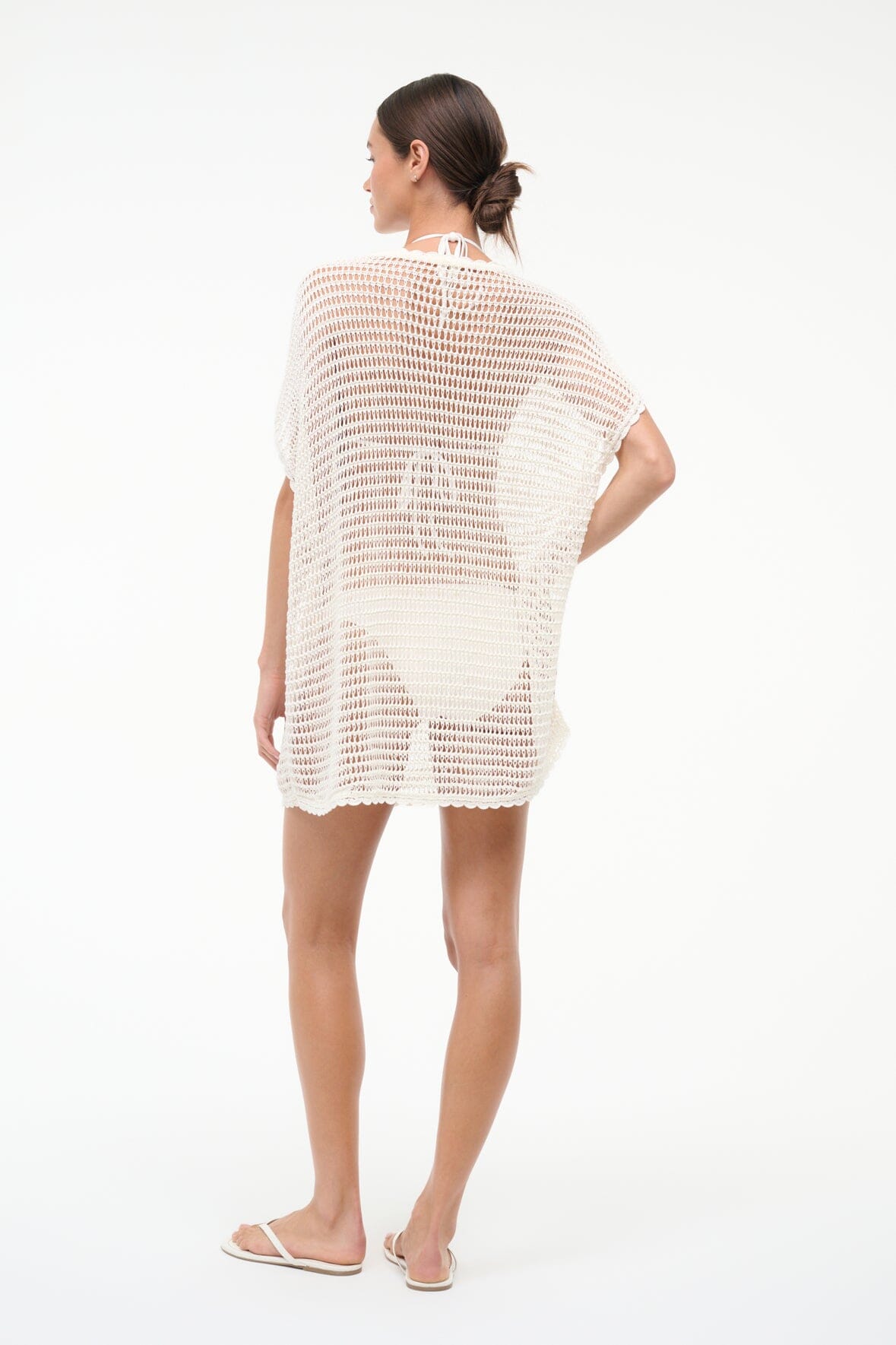 STAUD Swimwear Oriya Dress Ivory