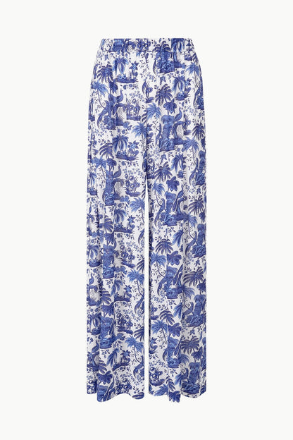 STAUD Swimwear Marza Pant Blue Toile