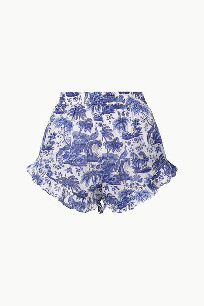 STAUD Swimwear Boyana Short Blue Toile